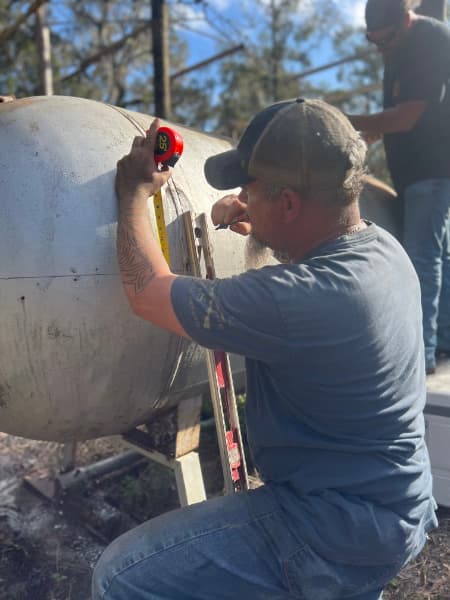 Measuring smoker dimensions